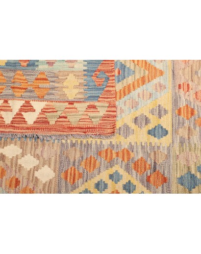 Tappeto Kilim Afghanistan marrone arancione 153x195