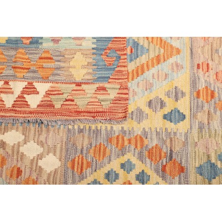 Tappeto Kilim Afghanistan marrone arancione 153x195