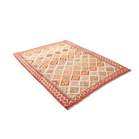 Tappeto Kilim Afghanistan giallo marrone 158x204