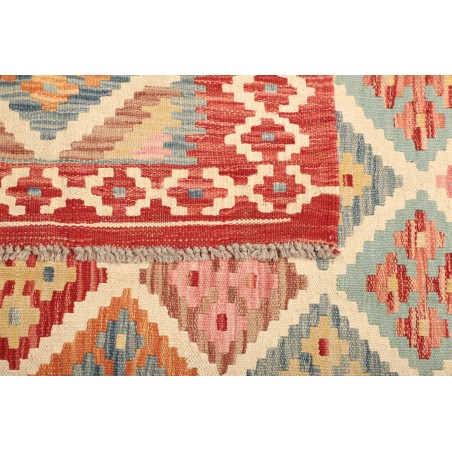 Tappeto Kilim Afghanistan giallo marrone 158x204