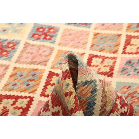 Tappeto Kilim Afghanistan giallo marrone 158x204