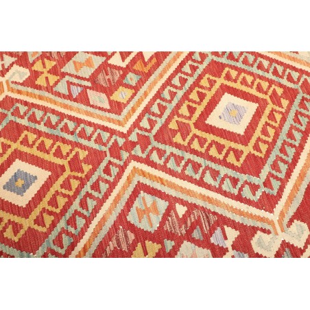Tappeto Kilim Afghanistan rosso marrone 151x197
