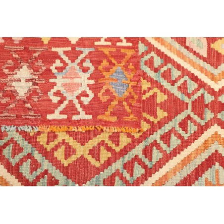 Tappeto Kilim Afghanistan rosso marrone 151x197