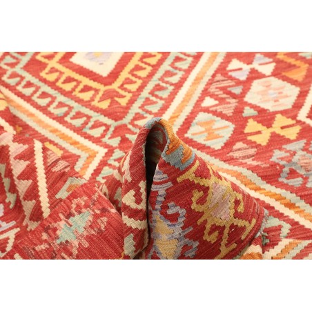 Tappeto Kilim Afghanistan rosso marrone 151x197