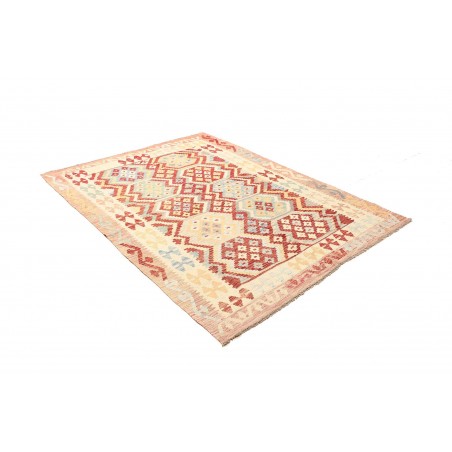 Tappeto Kilim Afghanistan giallo arancione 158x212