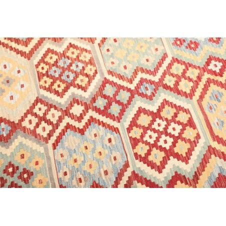 Tappeto Kilim Afghanistan giallo arancione 158x212