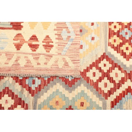 Tappeto Kilim Afghanistan giallo arancione 158x212