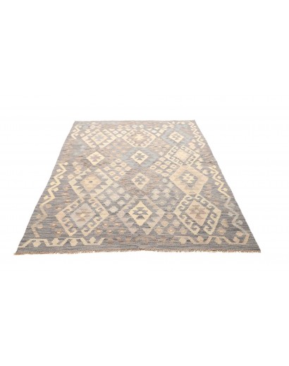 Tappeto Kilim Afghanistan azzurro 152x200