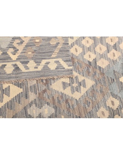 Tappeto Kilim Afghanistan azzurro 152x200