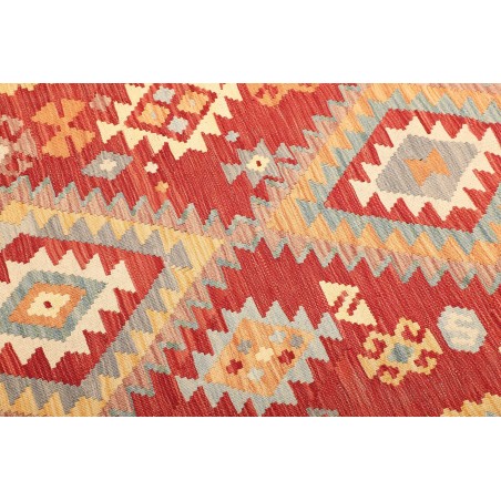 Tappeto Kilim Afghanistan giallo arancione 153x204