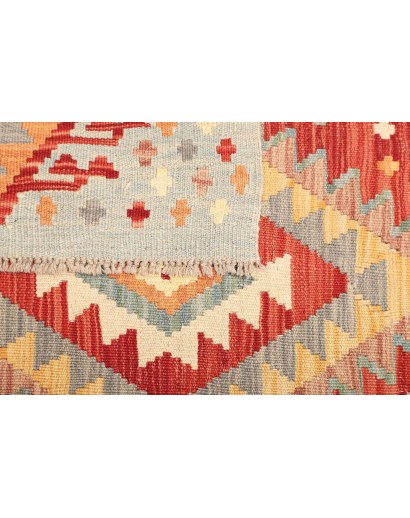 Tappeto Kilim Afghanistan giallo arancione 153x204