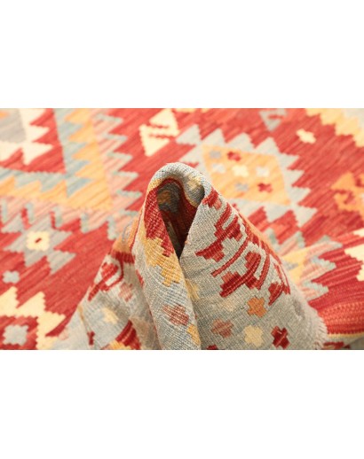 Tappeto Kilim Afghanistan giallo arancione 153x204