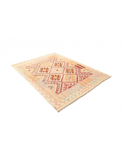 Tappeto Kilim Afghanistan giallo marrone 153x204