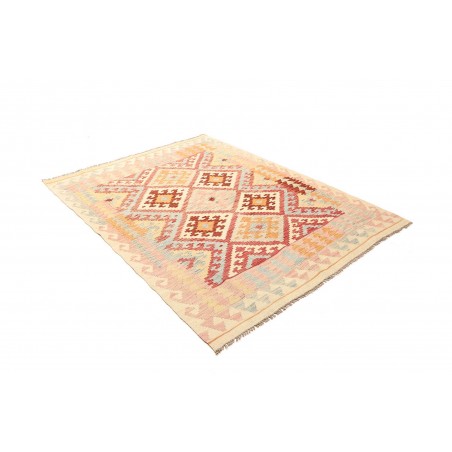 Tappeto Kilim Afghanistan giallo marrone 153x204