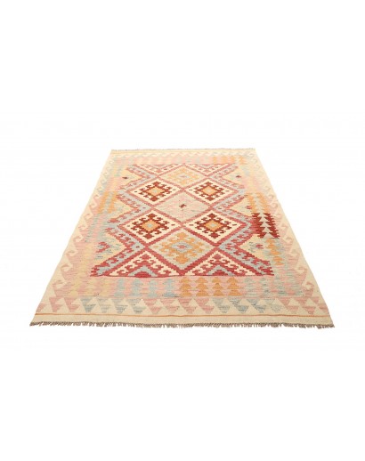 Tappeto Kilim Afghanistan giallo marrone 153x204