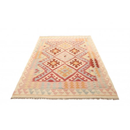 Tappeto Kilim Afghanistan giallo marrone 153x204