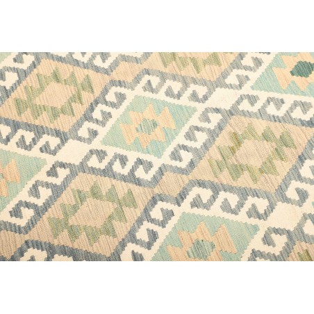 Tappeto Kilim Afghanistan beige bianco 154x199