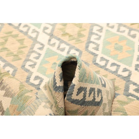 Tappeto Kilim Afghanistan beige bianco 154x199