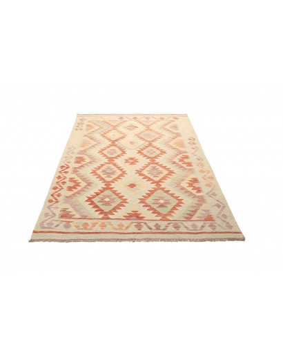 Tappeto Kilim Afghanistan giallo arancione 153x208