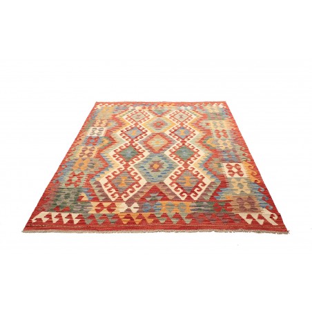 Tappeto Kilim Afghanistan marrone 157x192