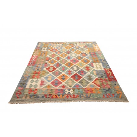 Tappeto Kilim Afghanistan marrone 153x194