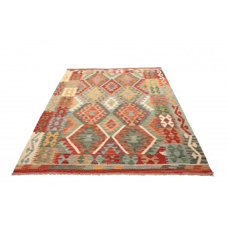 Tappeto Kilim Afghanistan marrone 155x201