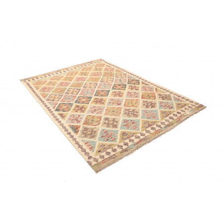 Tappeto Kilim Afghanistan marrone giallo 152x207