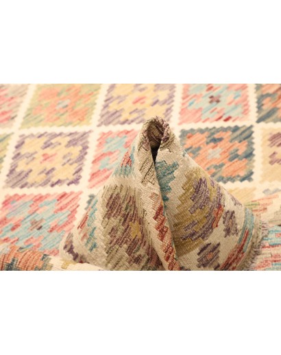 Tappeto Kilim Afghanistan marrone giallo 152x207