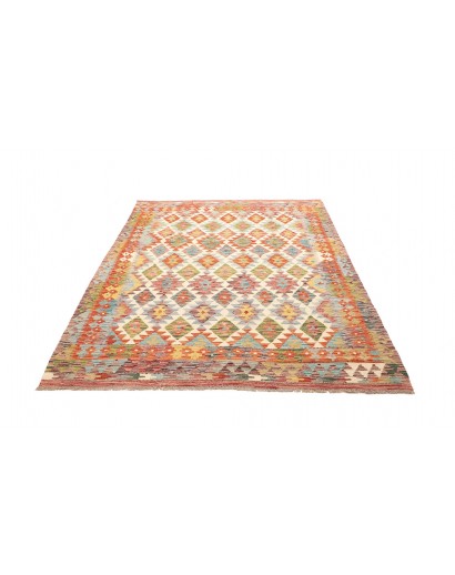 Tappeto Kilim Afghanistan marrone 159x200