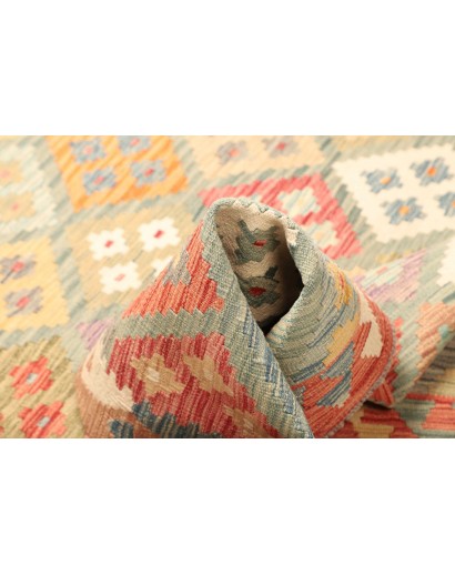 Tappeto Kilim Afghanistan marrone bianco 154x200