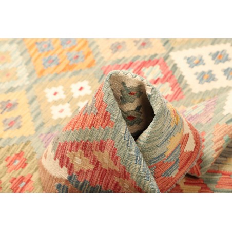 Tappeto Kilim Afghanistan marrone bianco 154x200