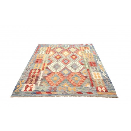 Tappeto Kilim Afghanistan beige marrone 153x196