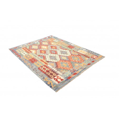 Tappeto Kilim Afghanistan beige marrone 153x196