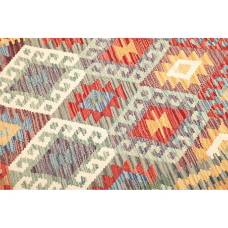 Tappeto Kilim Afghanistan beige marrone 153x196