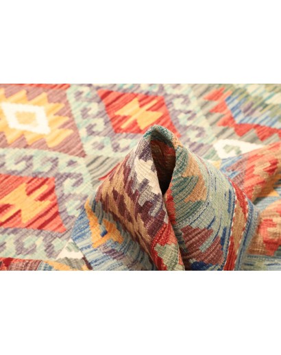 Tappeto Kilim Afghanistan beige marrone 153x196