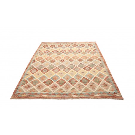 Tappeto Kilim Afghanistan marrone giallo 160x212