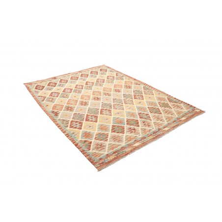 Tappeto Kilim Afghanistan marrone giallo 160x212