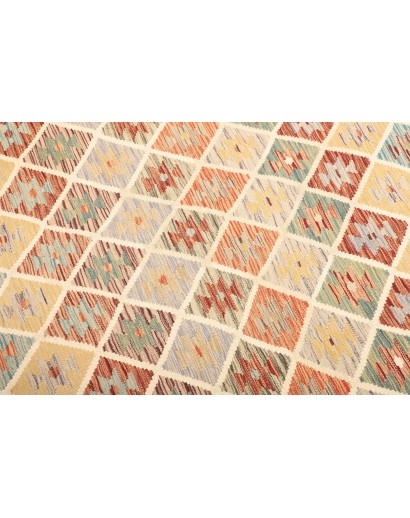 Tappeto Kilim Afghanistan marrone giallo 160x212