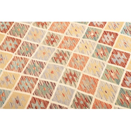 Tappeto Kilim Afghanistan marrone giallo 160x212