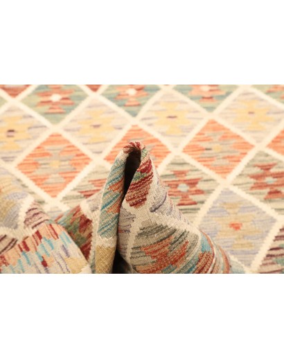 Tappeto Kilim Afghanistan marrone giallo 160x212