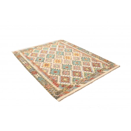 Tappeto Kilim Afghanistan beige marrone 155x194