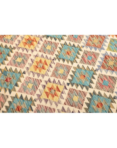 Tappeto Kilim Afghanistan beige marrone 155x194