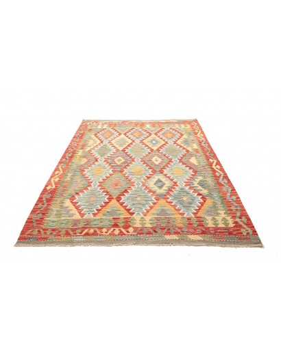 Tappeto Kilim Afghanistan marrone beige 159x214