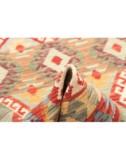 Tappeto Kilim Afghanistan marrone bianco 154x198