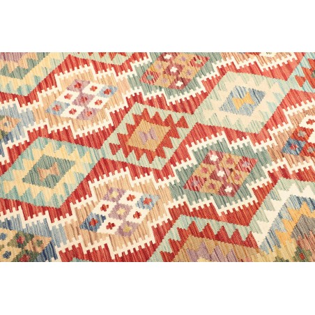 Tappeto Kilim Afghanistan marrone bianco 148x197