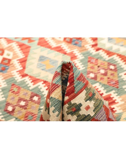 Tappeto Kilim Afghanistan marrone bianco 148x197