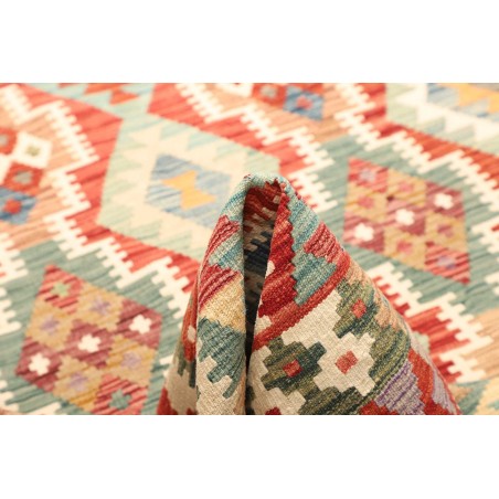 Tappeto Kilim Afghanistan marrone bianco 148x197