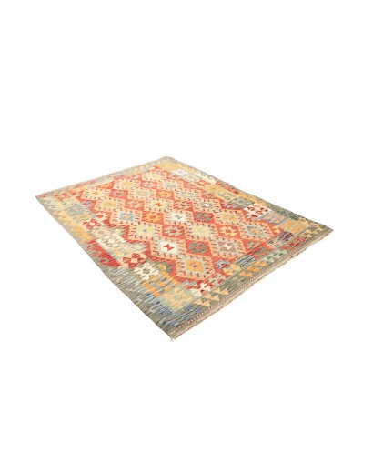 Tappeto Kilim Afghanistan marrone giallo 149x201