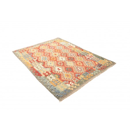 Tappeto Kilim Afghanistan marrone giallo 149x201