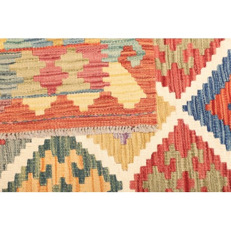 Tappeto Kilim Afghanistan marrone azzurro 151x200